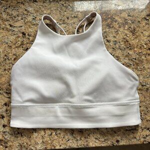 Lululemon White Sports Bra 8